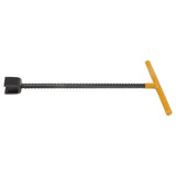 Steel Water Meter Key Wrench Multifunction T Handle Curb Key With 4 Way Utility Tool for Valves Faucets Yellow - 45-Degree Angle