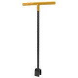Steel Water Meter Key Wrench Multifunction T Handle Curb Key With 4 Way Utility Tool for Valves Faucets Yellow