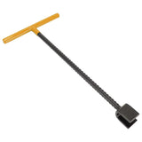 Steel Water Meter Key Wrench Multifunction T Handle Curb Key With 4 Way Utility Tool for Valves Faucets Yellow