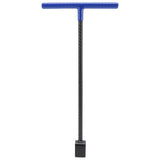 Steel Water Meter Key Wrench Multifunction T Handle Curb Key With 4 Way Utility Tool for Valves Faucets Blue - Front View
