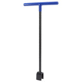 Steel Water Meter Key Wrench Multifunction T Handle Curb Key With 4 Way Utility Tool for Valves Faucets Blue - Close-Up Angle