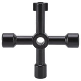 Steel Water Meter Key Wrench Multifunction T Handle Curb Key With 4 Way Utility Tool for Valves Faucets Blue - Extra Image