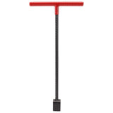 Steel Water Meter Key Wrench Multifunction T Handle Curb Key With 4 Way Utility Tool for Valves Faucets Red