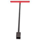 Steel Water Meter Key Wrench Multifunction T Handle Curb Key With 4 Way Utility Tool for Valves Faucets Red