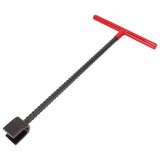 Steel Water Meter Key Wrench Multifunction T Handle Curb Key With 4 Way Utility Tool for Valves Faucets Red