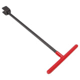 Steel Water Meter Key Wrench Multifunction T Handle Curb Key With 4 Way Utility Tool for Valves Faucets Red