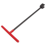 Steel Water Meter Key Wrench Multifunction T Handle Curb Key With 4 Way Utility Tool for Valves Faucets Red