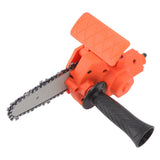 4in Mini Drill to Chain Saw Adapter Simple ABS Steel Portable Electric Chain Saw Converter Accessory for Electric Drill