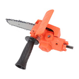 4in Mini Drill to Chain Saw Adapter Simple ABS Steel Portable Electric Chain Saw Converter Accessory for Electric Drill
