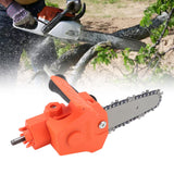 4in Mini Drill to Chain Saw Adapter Simple ABS Steel Portable Electric Chain Saw Converter Accessory for Electric Drill