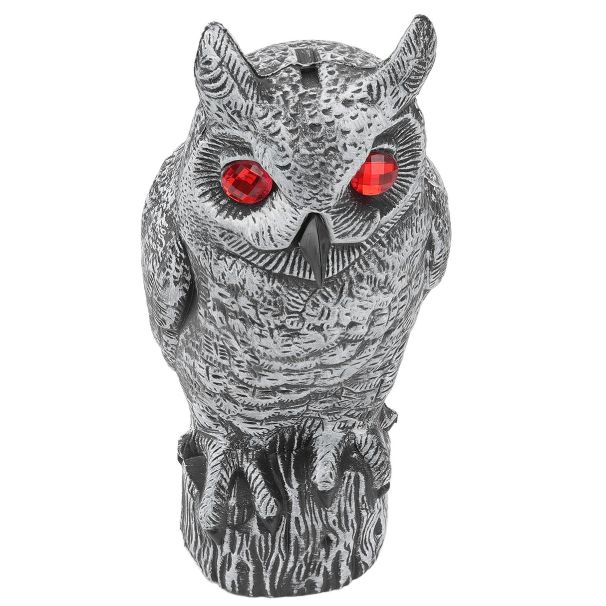 Solar Powered Owl Glowing Eyes Lifelike Appearance Waterproof Sun Resistant Bird Repeller for Home Garden Patio Fence