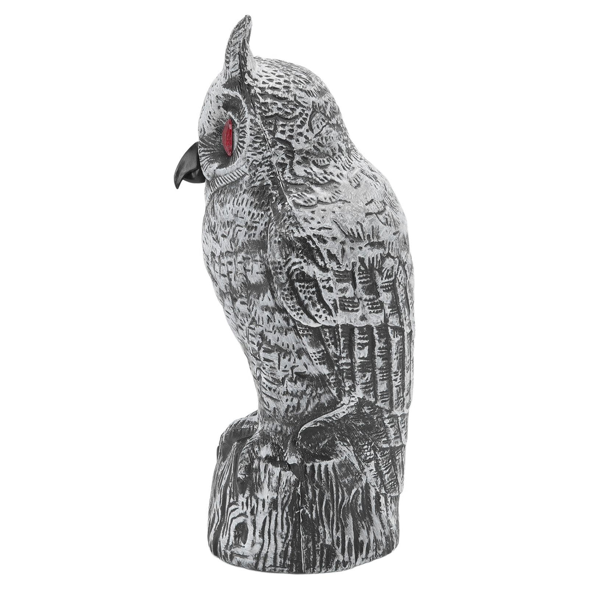 Solar Powered Owl Glowing Eyes Lifelike Appearance Waterproof Sun Resistant Bird Repeller for Home Garden Patio Fence