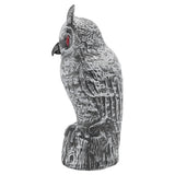 Solar Powered Owl Glowing Eyes Lifelike Appearance Waterproof Sun Resistant Bird Repeller for Home Garden Patio Fence