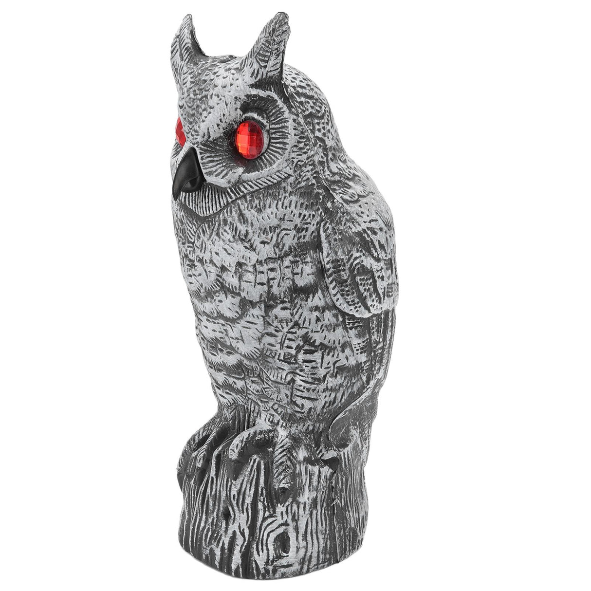 Solar Powered Owl Glowing Eyes Lifelike Appearance Waterproof Sun Resistant Bird Repeller for Home Garden Patio Fence