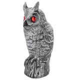 Solar Powered Owl Glowing Eyes Lifelike Appearance Waterproof Sun Resistant Bird Repeller for Home Garden Patio Fence