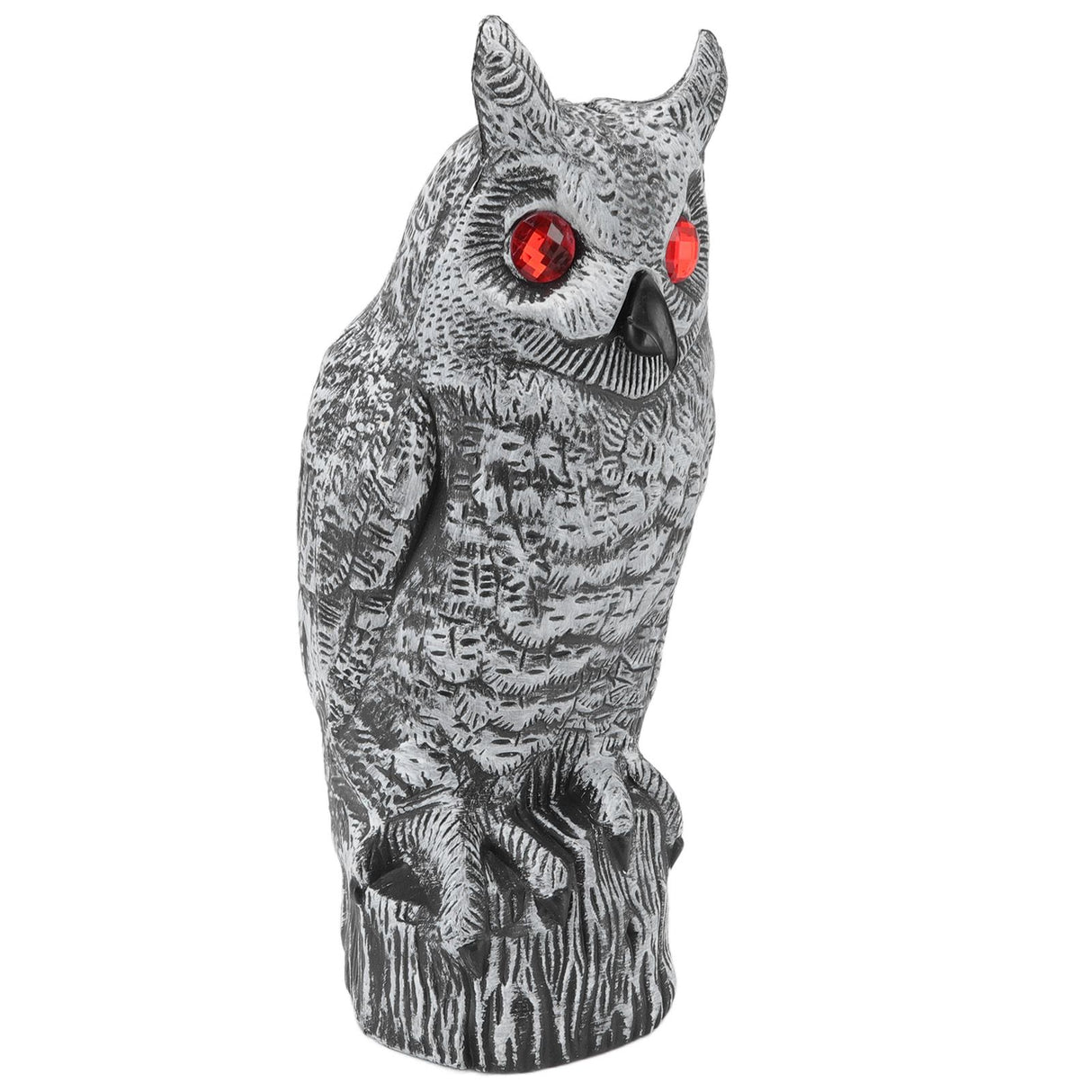 Solar Powered Owl Glowing Eyes Lifelike Appearance Waterproof Sun Resistant Bird Repeller for Home Garden Patio Fence