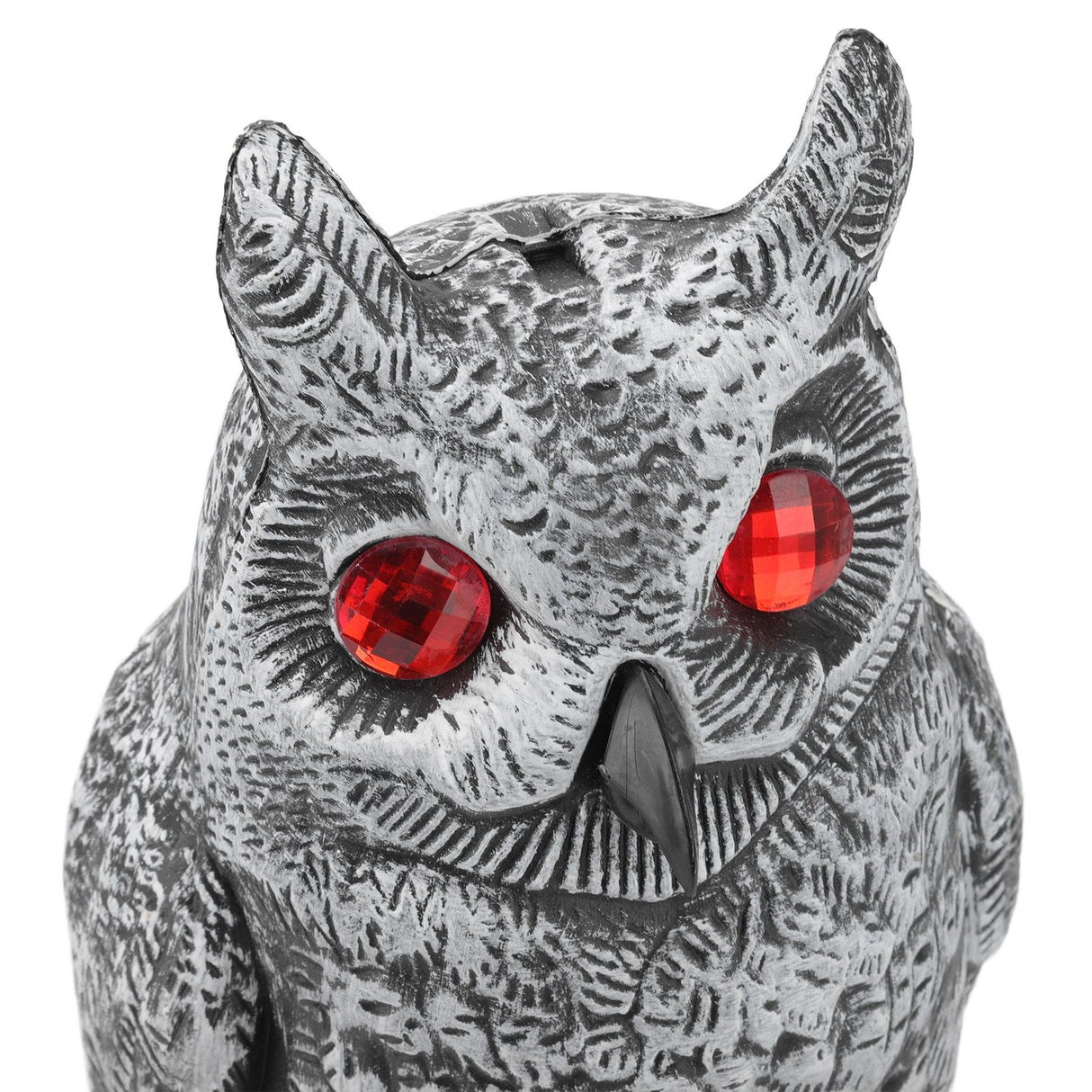 Solar Powered Owl Glowing Eyes Lifelike Appearance Waterproof Sun Resistant Bird Repeller for Home Garden Patio Fence
