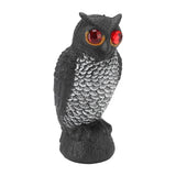 Owl Bird Deterrent Garden Plastic Red Eyes Owls to Keep Birds Away Fine Details Wear Resistant Owls to Keep Birds Away Cartoon Flaky Small Owl - Side View
