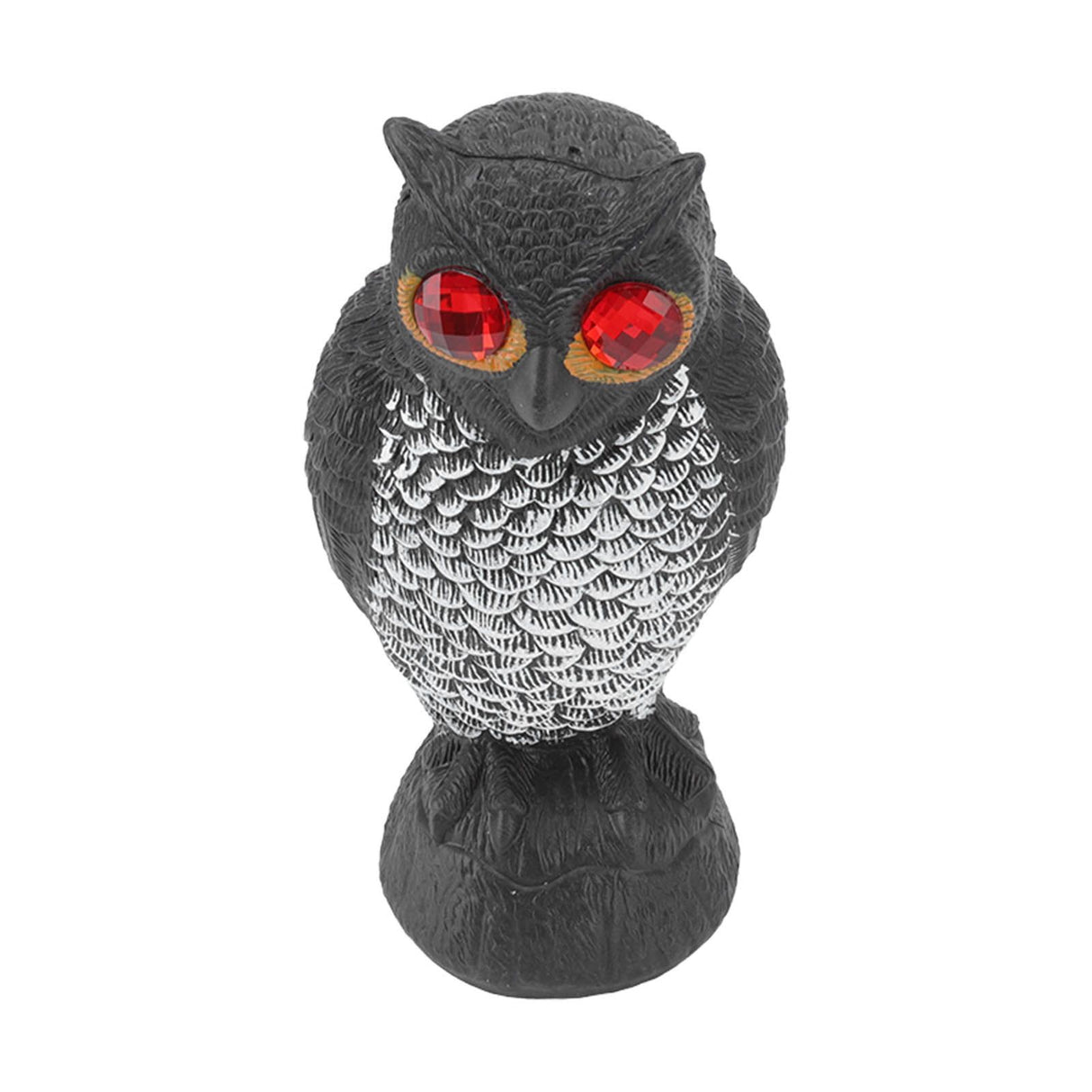Owl Bird Deterrent Garden Plastic Red Eyes Owls to Keep Birds Away Fine Details Wear Resistant Owls to Keep Birds Away Cartoon Flaky Small Owl