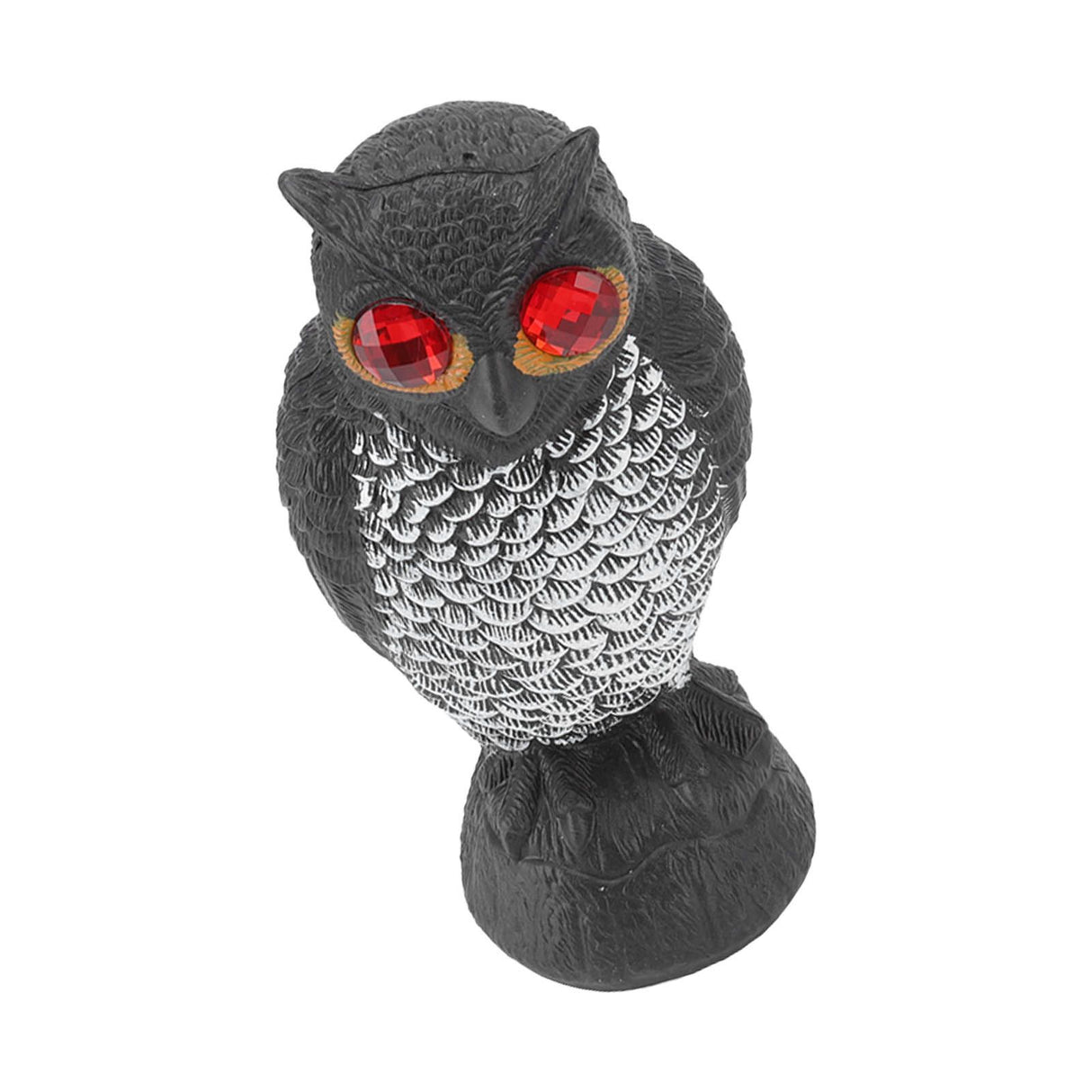 Owl Bird Deterrent Garden Plastic Red Eyes Owls to Keep Birds Away Fine Details Wear Resistant Owls to Keep Birds Away Cartoon Flaky Small Owl