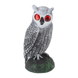 Owl Bird Deterrent Garden Plastic Red Eyes Owls to Keep Birds Away Fine Details Wear Resistant Owls to Keep Birds Away Elbow Cat Plain White