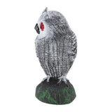Owl Bird Deterrent Garden Plastic Red Eyes Owls to Keep Birds Away Fine Details Wear Resistant Owls to Keep Birds Away Elbow Cat Plain White