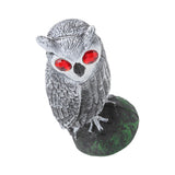 Owl Bird Deterrent Garden Plastic Red Eyes Owls to Keep Birds Away Fine Details Wear Resistant Owls to Keep Birds Away Elbow Cat Plain White - Extra Image