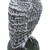 Owl Bird Deterrent Garden Plastic Red Eyes Owls to Keep Birds Away Fine Details Wear Resistant Owls to Keep Birds Away Elbow Cat Plain White - Extra Image