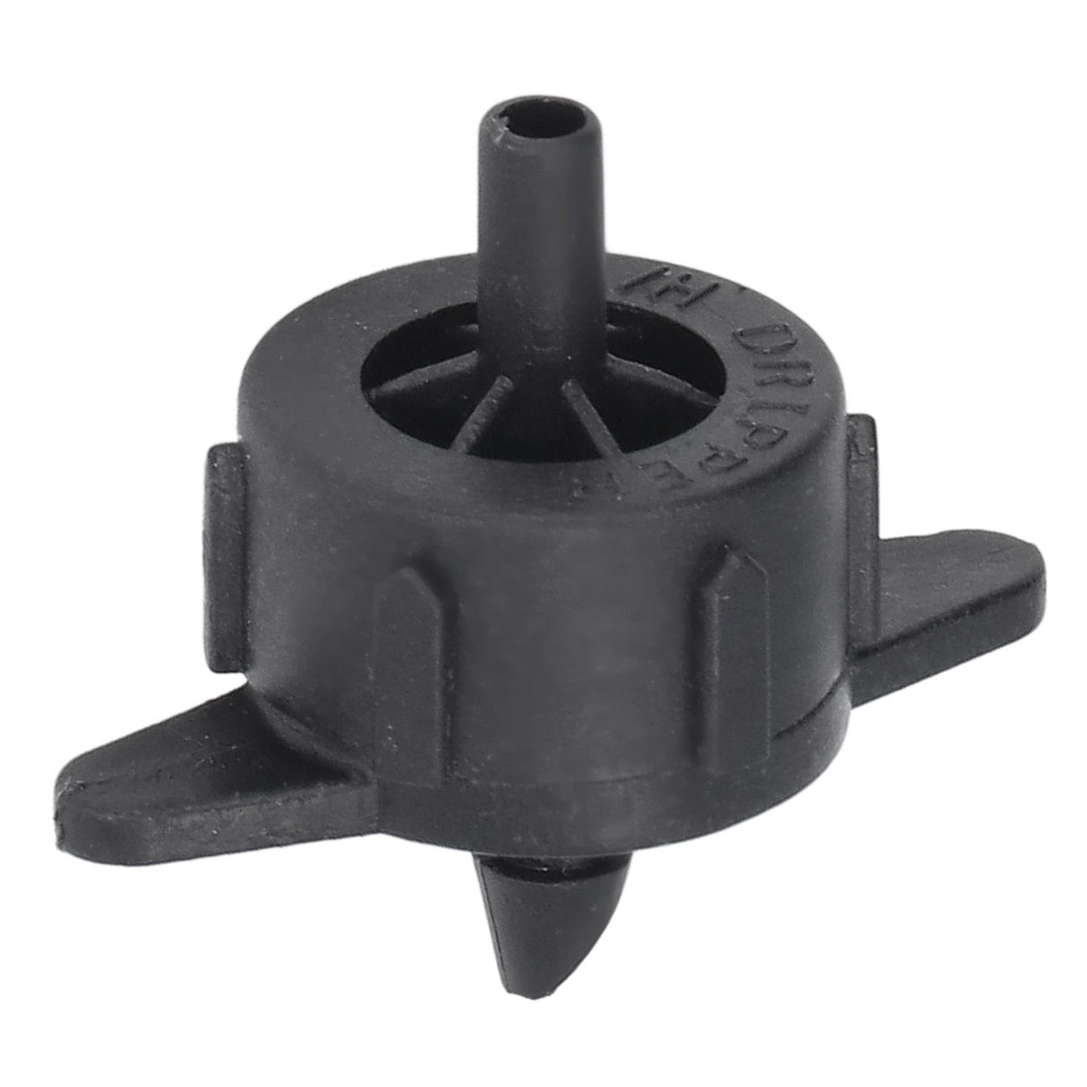 100pcs Drip Emitter 4mm Pressure Compensation Uniform Flowing PP Irrigation Watering Dripper Emitter for Large Terrain 4L Black