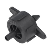 100pcs Drip Emitter 4mm Pressure Compensation Uniform Flowing PP Irrigation Watering Dripper Emitter for Large Terrain 4L Black - Side View