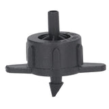 100pcs Drip Emitter 4mm Pressure Compensation Uniform Flowing PP Irrigation Watering Dripper Emitter for Large Terrain 4L Black