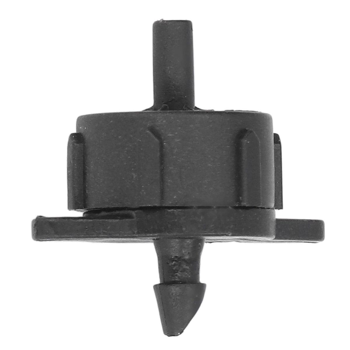 100pcs Drip Emitter 4mm Pressure Compensation Uniform Flowing PP Irrigation Watering Dripper Emitter for Large Terrain 4L Black