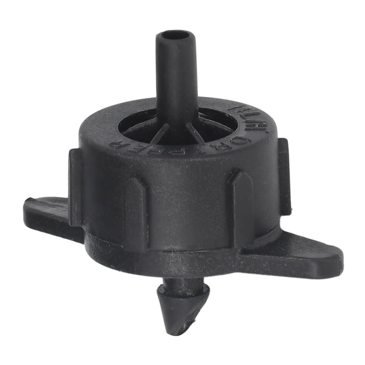 100pcs Drip Emitter 4mm Pressure Compensation Uniform Flowing PP Irrigation Watering Dripper Emitter for Large Terrain 4L Black
