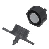 100pcs Drip Emitter 4mm Pressure Compensation Uniform Flowing PP Irrigation Watering Dripper Emitter for Large Terrain 4L Black