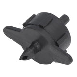 100pcs Drip Emitter 4mm Pressure Compensation Uniform Flowing PP Irrigation Watering Dripper Emitter for Large Terrain 4L Black - Low Angle