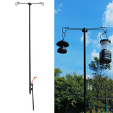 Camping Lantern Stand Multipurpose Lightweight Adjustable Height Collapasible Lantern Stand Pole for Camping Outdoor - Extra Image