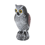 Owl Bird Deterrent Garden Plastic Owls to Keep Birds Away Waterproof Sunscreen Owl to Scare Birds Away Fake Owl for Birds - 45-Degree Angle