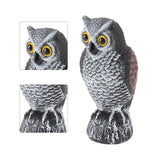 Owl Bird Deterrent Garden Plastic Owls to Keep Birds Away Waterproof Sunscreen Owl to Scare Birds Away Fake Owl for Birds - Extra Image