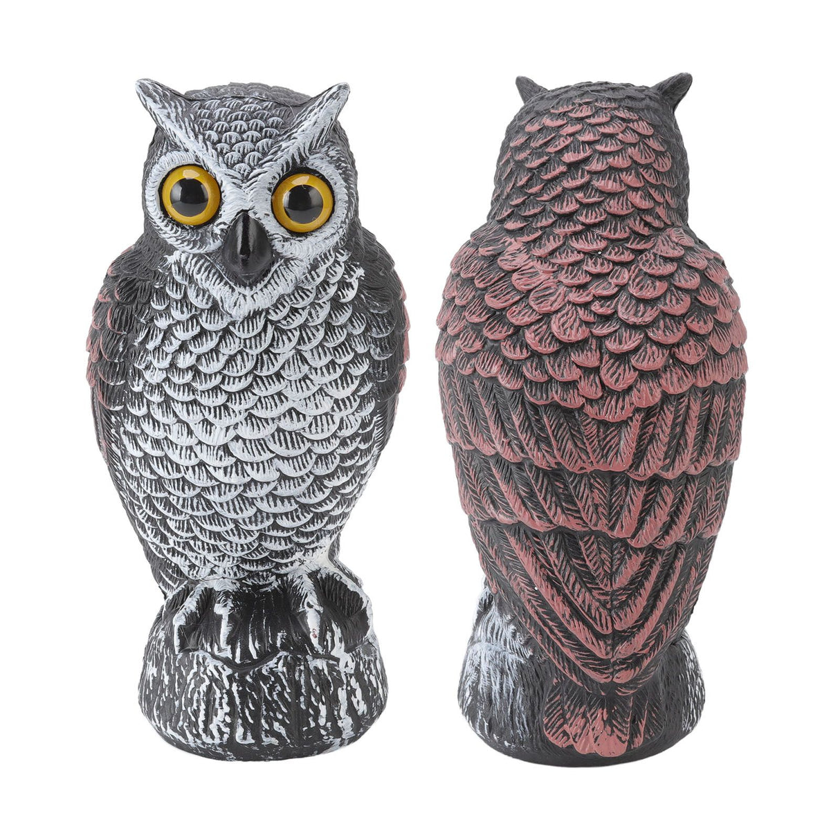 Owl Bird Deterrent Garden Plastic Owls to Keep Birds Away Waterproof Sunscreen Owl to Scare Birds Away Fake Owl for Birds