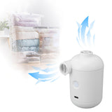 Tiny Pump Fast Inflation Pumping Portable Mini Electric Air Pump with 4 Nozzles For Storage Bags Rubber Boats Swimming Rings - Extra Image