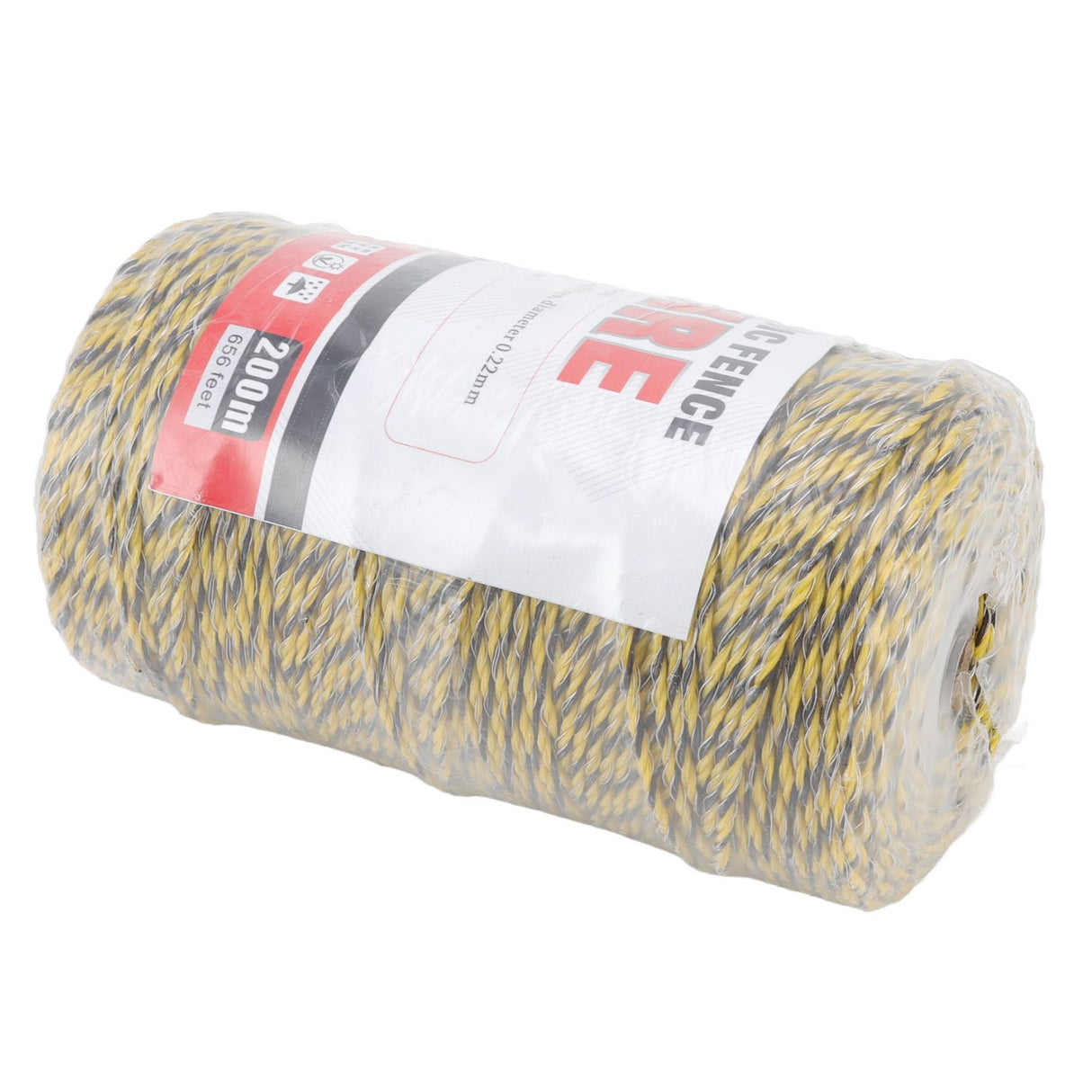 Electric Fence Polywire 6 Strand Stainless Steel 200M Poly Wire for Farm Protection MLD‑040C