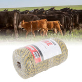 Electric Fence Polywire 6 Strand Stainless Steel 200M Poly Wire for Farm Protection MLD‑040C