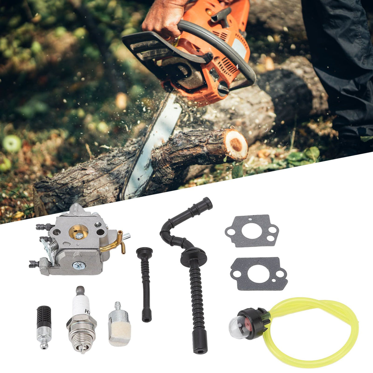 Chainsaw Carburetor Metal Easy Installation Replacement Carburetor for Stihl MS192T MS192TC Chainsaws