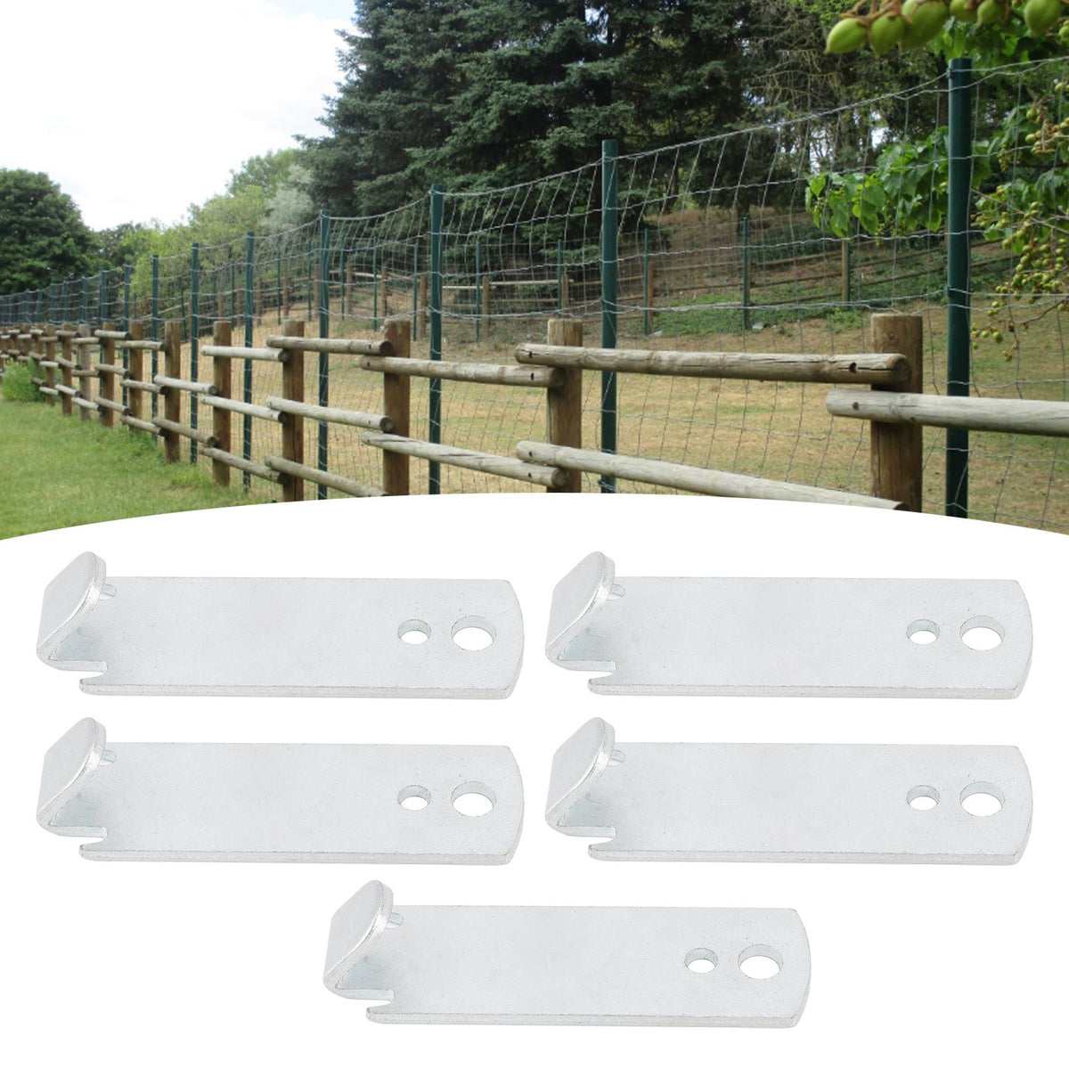 5Pcs Fence Wire Twist Tool for T Post Clips Steel Barb Fencing Agricultural Repair Hardware