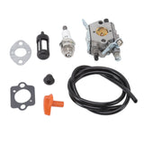 Trimmer Carburetor Replacement 4126 120 0600 Fuel Line Spark Plug and Filter Set for Stihl