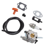 Trimmer Carburetor Replacement 4126 120 0600 Fuel Line Spark Plug and Filter Set for Stihl - Close-Up Angle