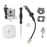 Leaf Blower Carburetor Kit Gasket Primer Bulb Cover Fuel Line Assembly Filter A021003660 for PB 250