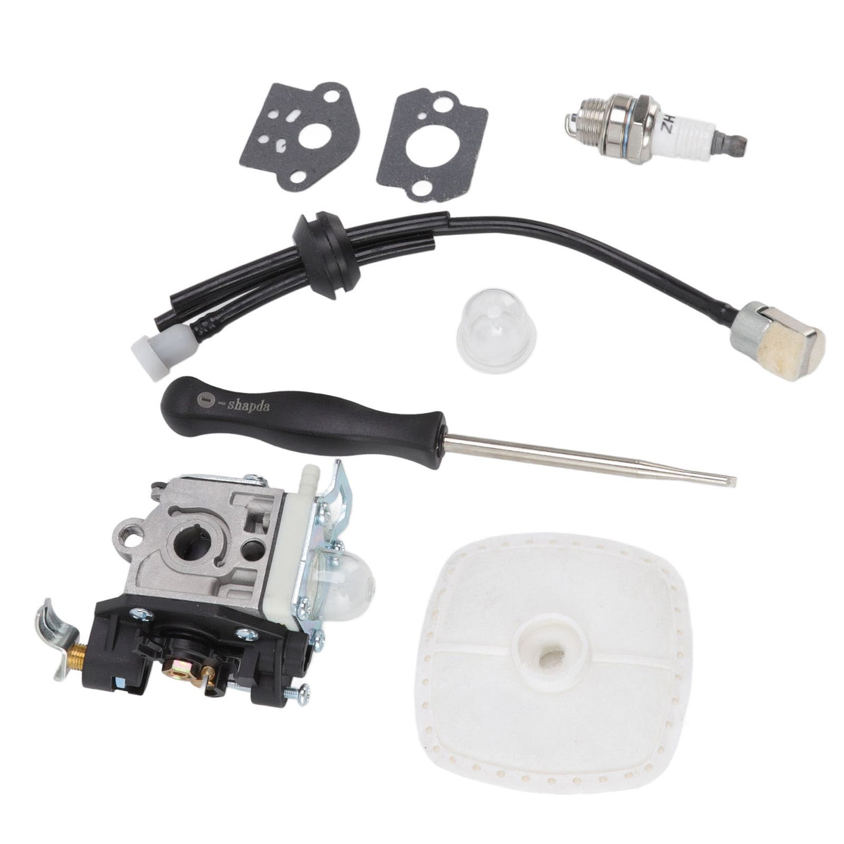 Leaf Blower Carburetor Kit Gasket Primer Bulb Cover Fuel Line Assembly Filter A021003660 for PB 250