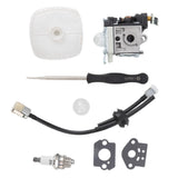 Leaf Blower Carburetor Kit Gasket Primer Bulb Cover Fuel Line Assembly Filter A021003660 for PB 250