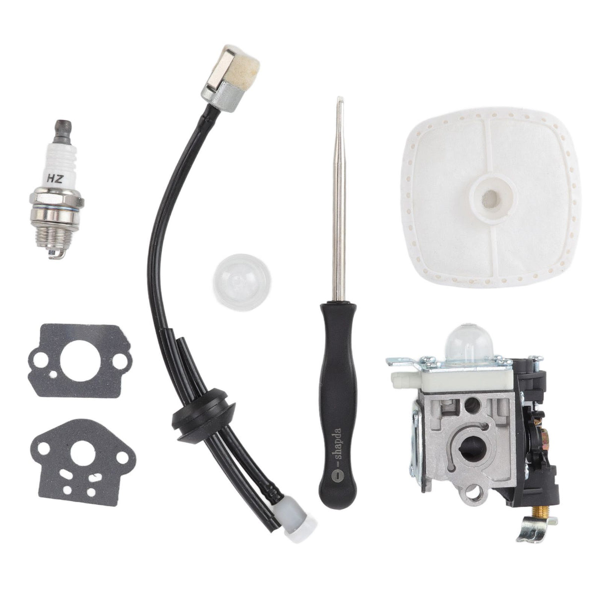 Leaf Blower Carburetor Kit Gasket Primer Bulb Cover Fuel Line Assembly Filter A021003660 for PB 250